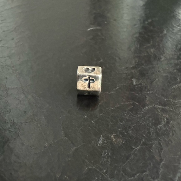Pandora Cross Anchor Heart Charm - Picture 1 of 6